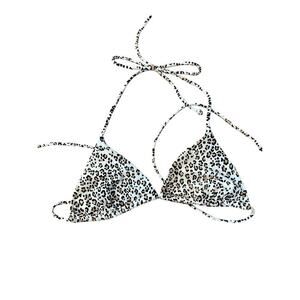 Victoria's Secret black Brown White leopard Animal Print string bikini XS